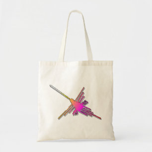 Bolso De Tela Videojuego retro de 8 bits Nazca Lines Hummingbird