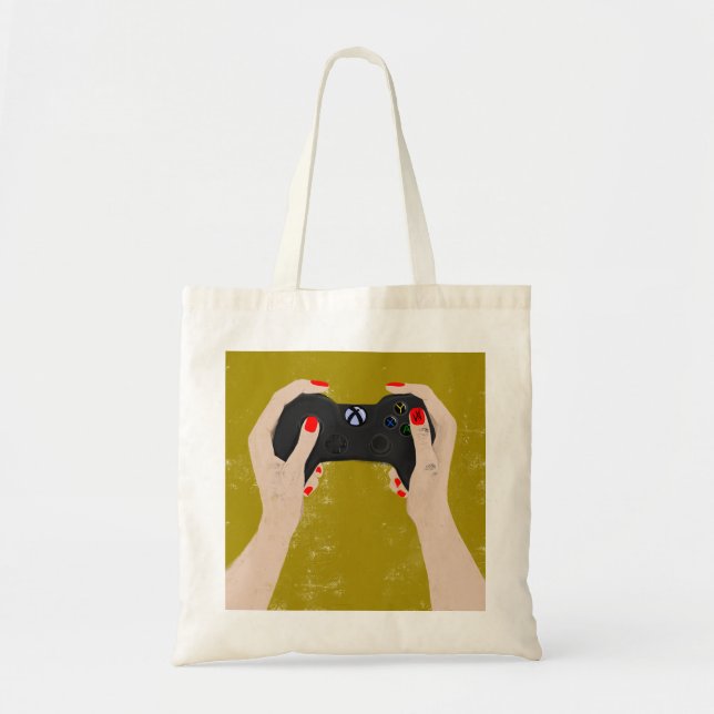 Bolso De Tela Videojuego, tote Xbox - arte original (Frente)