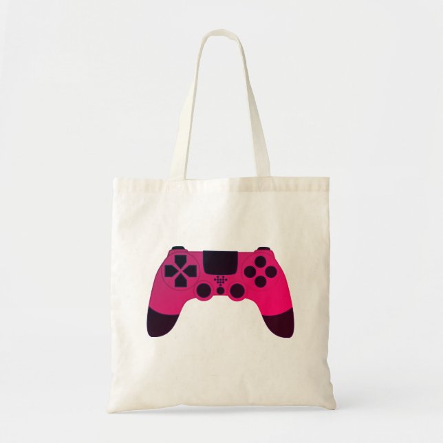 Bolso De Tela Videojuegos del controlador de juegos Nerd Gamer (Frente)