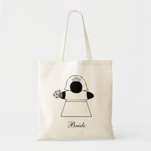 Bolso De Tela Videojugador de Meeple de la novia que casa el