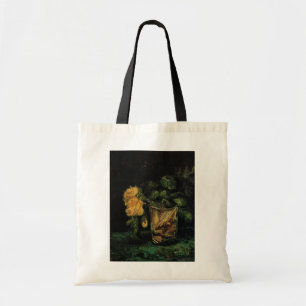 Bolso De Tela Vidrio con Rosas de Vincent van Gogh
