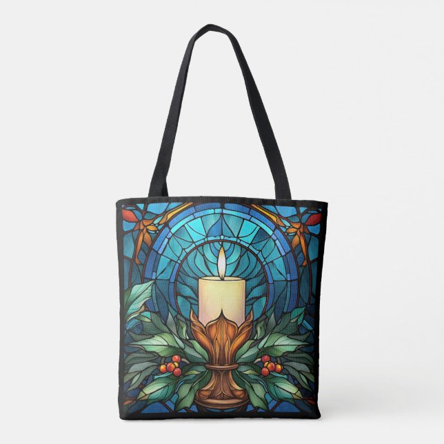 Bolso De Tela Vidrio de Candle Staines para navidades (Reverso)