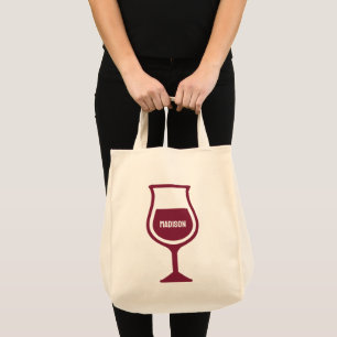Bolso De Tela Vidrio de nombre personalizado