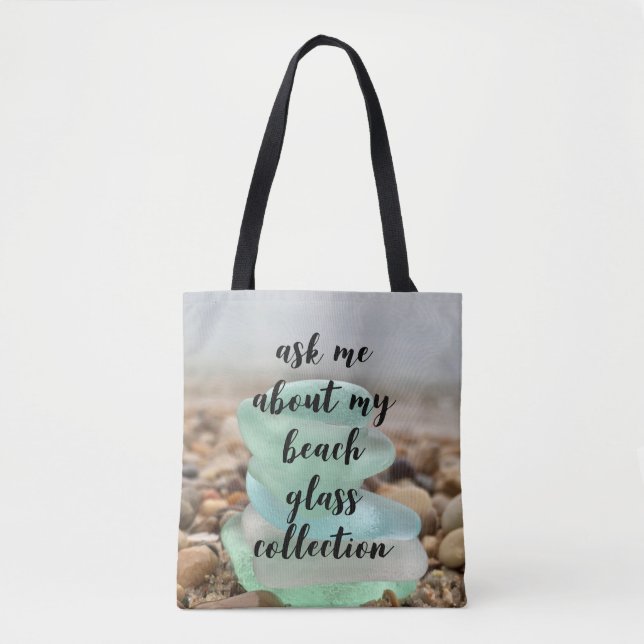 Bolso De Tela Vidrio de playa (Anverso)