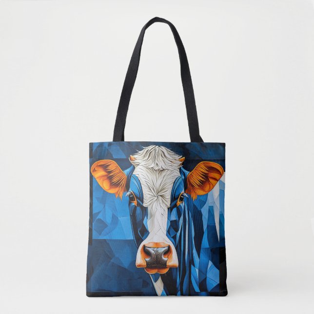 Bolso De Tela Vidrio emplomado de vaca (Anverso)