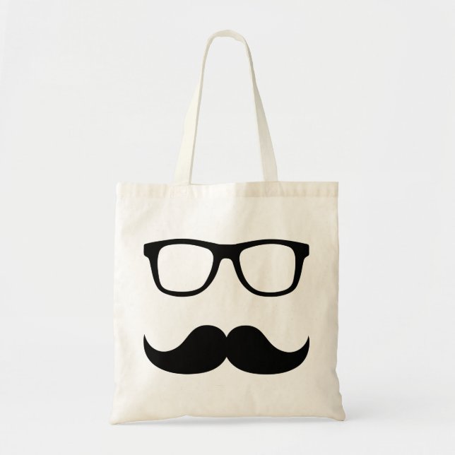 Bolso De Tela Vidrios del bigote (Frente)