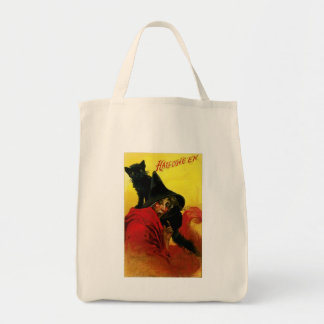 Bolso De Tela Vieja Bruja de Halloween