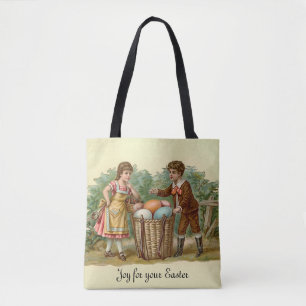 Bolso De Tela Vieja Pascua Victoriana