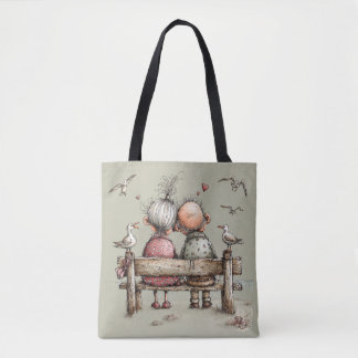 Bolso De Tela Viejo amor junto al mar.
