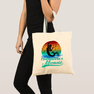 Bolso De Tela Viejo Atardecer Retro Más Bien Ser Una Sirena
