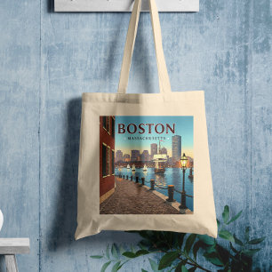 Bolso De Tela Viejo Boston Massachusetts