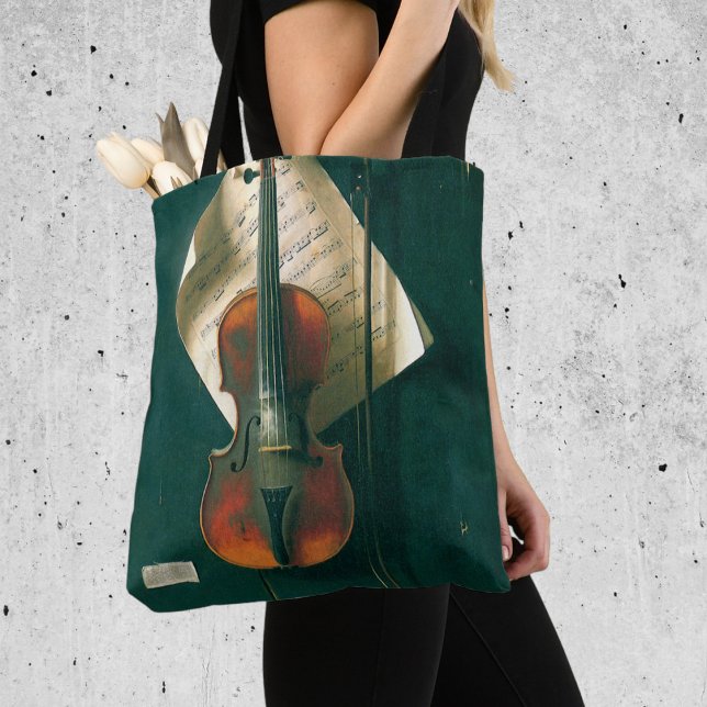 Bolso De Tela Viejo violín por vida de William Michael Harnett (Subido por el creador)
