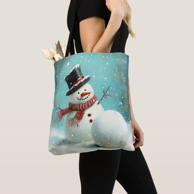 Bolso De Tela Viejo y caprichoso invierno: la alegría del hombre (Detalle)