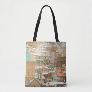 Bolso De Tela Viejos edificios históricos de Tiflis. Viajes del 
