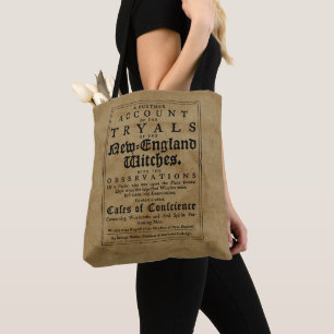 Bolso De Tela Viejos juicios de brujas de Salem