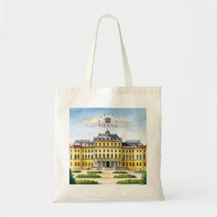 Bolso De Tela Viena Austria Acuarela Ciudad Recuerdo de Viaje