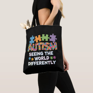 Bolso De Tela Viendo el Mundo de Manera Diferente Conciencia del