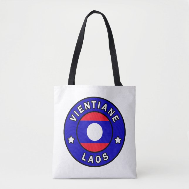 Bolso De Tela Vientiane Laos (Anverso)
