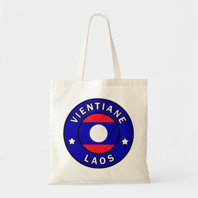Bolso De Tela Vientiane Laos (Frente)