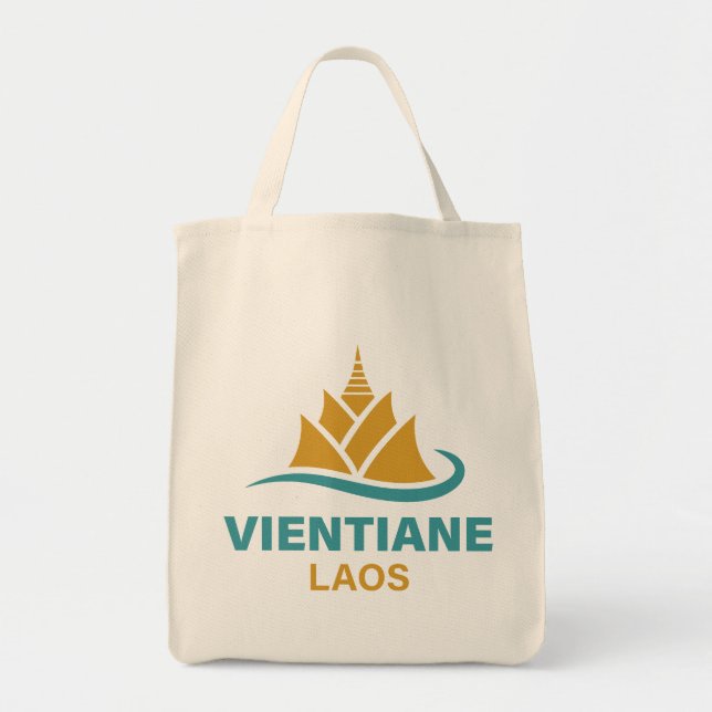 Bolso De Tela Vientiane Laos Southeast Asia (Frente)