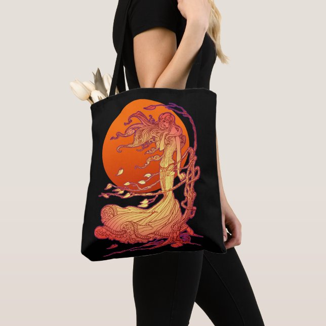 Bolso De Tela Viento de Halloween (Detalle)
