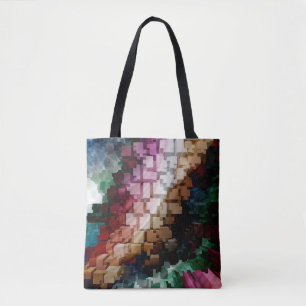 Bolso De Tela Viento oscuro centrado en el cubo