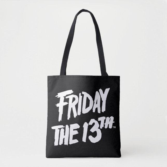 Bolso De Tela Viernes 13 | Logo Pintado apilado (Anverso)