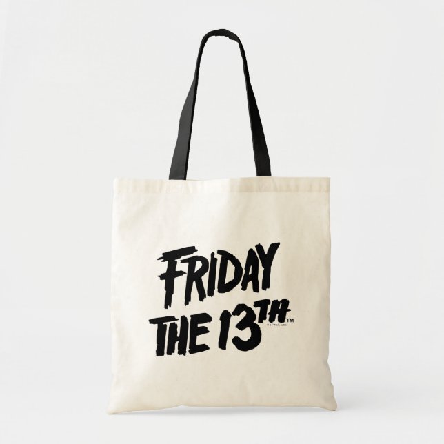 Bolso De Tela Viernes 13 | Logo Pintado apilado (Frente)