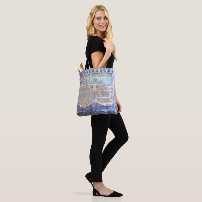 Bolso De Tela Viernes 'Faded Jeans'  Look (Puesto)