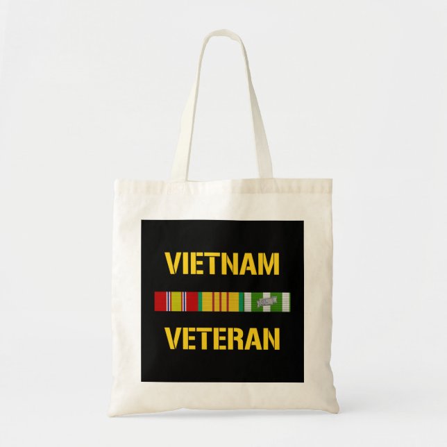 Bolso De Tela Vietnam Veteran Ribbon Bar  (Frente)