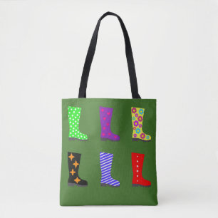 Bolso De Tela Vigas coloreadas