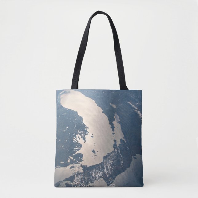Bolso De Tela Vigas Sunglint frente al lago Michigan (Anverso)