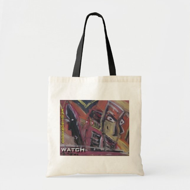 Bolso De Tela Vigilancia del Barrio (Frente)