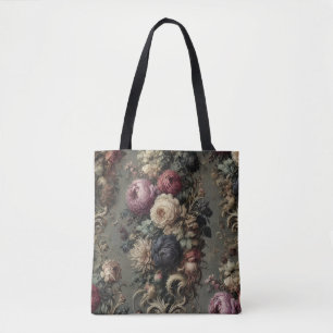 Bolso De Tela Vigilia desenfadada - Floral barroca gótica