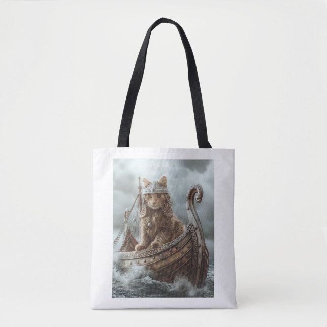 Bolso De Tela Viking Cat (Anverso)