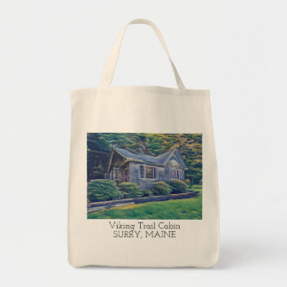 Bolso De Tela Viking Trail Cabina Watercolor Tote Bag