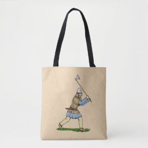 Bolso De Tela Viking Warrior Wielding Broad-Ax