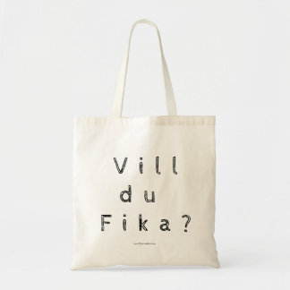 Bolso De Tela ¿Vill du Fika? - Sueco