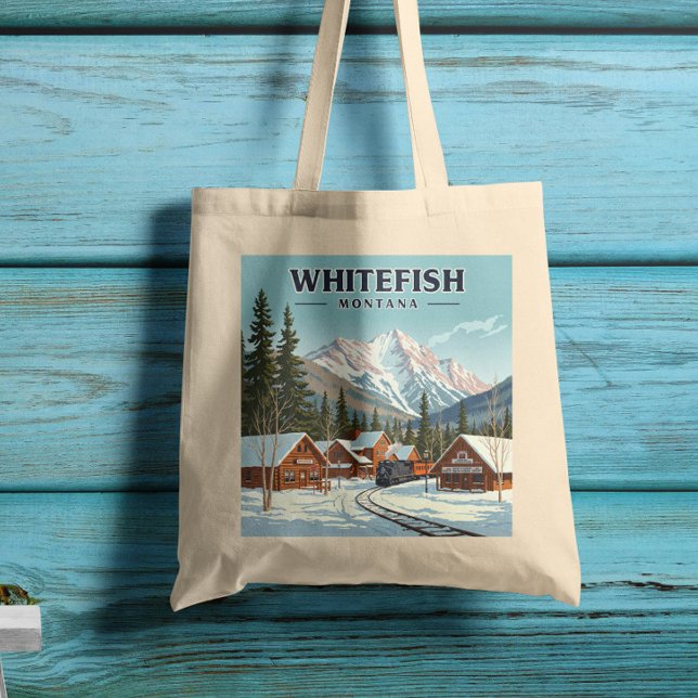 Bolso De Tela Viñage Whitefish Montana (Subido por el creador)