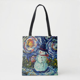 Bolso De Tela Vincent el Tote Snowman