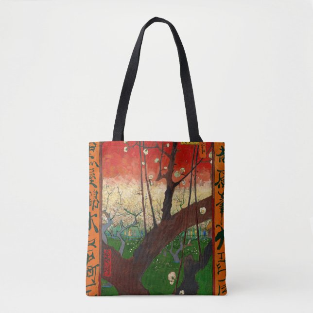 Bolso De Tela Vincent van Gogh - Árbol de ciruelas (Anverso)