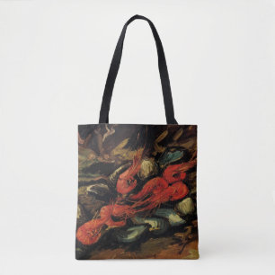Bolso De Tela Vincent van Gogh - Aún vitales mejillones y camaro