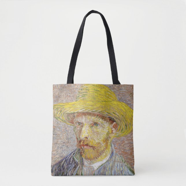Bolso De Tela Vincent van Gogh - Autorretrato con Gorra de paja (Anverso)