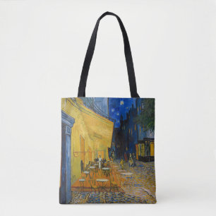 Bolso De Tela Vincent van Gogh - Cafe Terrace de noche