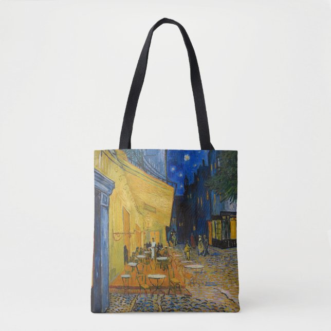 Bolso De Tela Vincent van Gogh - Cafe Terrace de noche (Anverso)