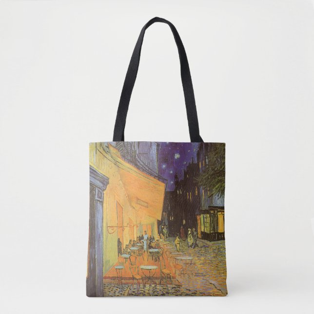 Bolso De Tela Vincent van Gogh - Cafe Terrace de noche (Anverso)