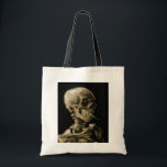 Bolso De Tela Vincent van Gogh - Calavera con cigarrillo en llam<br><div class="desc">Cabeza de un Skeleton con un cigarrillo en llamas / Calavera con cigarrillo en llamas / Crane de squelette fumant une cigarrillo - Vincent van Gogh,  1885</div>