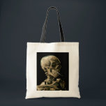 Bolso De Tela Vincent van Gogh - Calavera con cigarrillo en llam<br><div class="desc">Cabeza de un Skeleton con un cigarrillo en llamas / Calavera con cigarrillo en llamas / Crane de squelette fumant une cigarrillo - Vincent van Gogh,  1885</div>