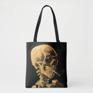 Bolso De Tela Vincent Van Gogh - Calavera Con Cigarrillo Quemado