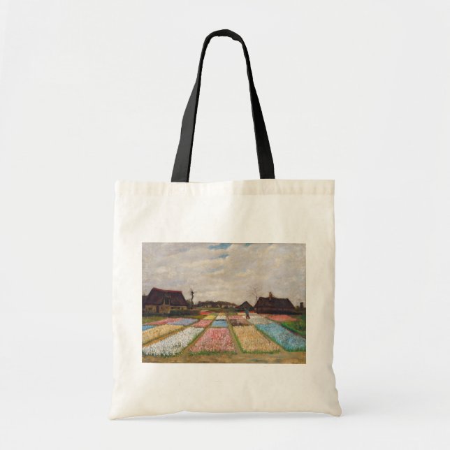 Bolso De Tela Vincent van Gogh - Camas de flores en Holanda (Frente)